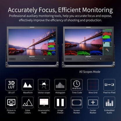 SEETEC ATEM215S 21.5 inch  3G-SDI HDMI Full HD 1920x1080 Multi-camera Broadcast Monitor(US Plug) - On-camera Monitors by SEETEC | Online Shopping UK | buy2fix