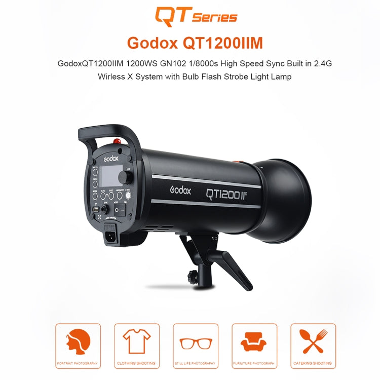 Godox QT1200IIM 1200Ws 1/8000s High Speed  Strobe Studio Flash Light(AU Plug) - Camera Accessories by Godox | Online Shopping UK | buy2fix