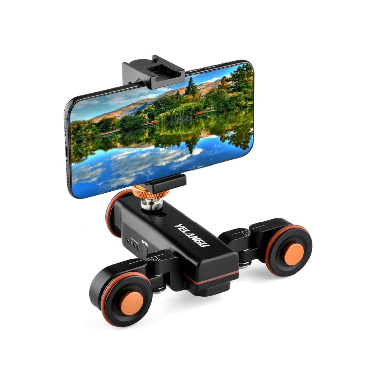 YELANGU L4X Camera Wheel Dolly + PC142 Phone Clamp with Remote, Load: 3kg - Camera Accessories by YELANGU | Online Shopping UK | buy2fix