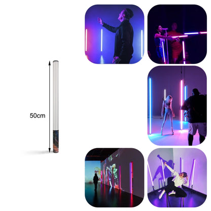 LUXCeO Mood1 50cm RGB Colorful Atmosphere Rhythm LED Stick Handheld Video Photo Fill Light with Tripod - Camera Accessories by LUXCeO | Online Shopping UK | buy2fix