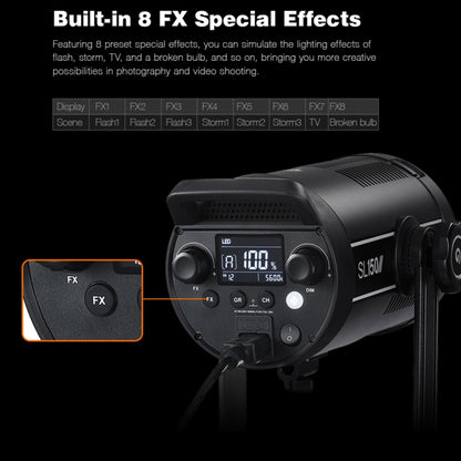 Godox SL150II 150W 5600K Daylight-balanced LED Light Studio Continuous Photo Video Light(EU Plug) - Camera Accessories by Godox | Online Shopping UK | buy2fix