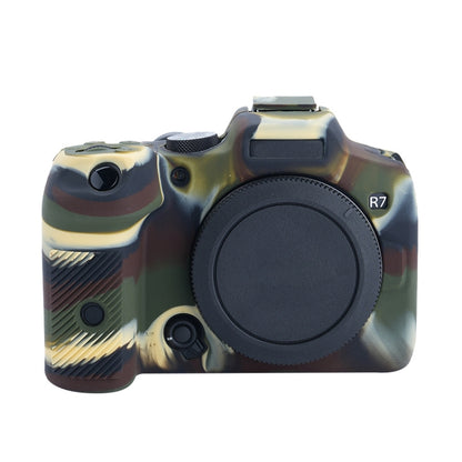 For Canon EOS R7 Soft Silicone Protective Case (Camouflage) - Camera Accessories by buy2fix | Online Shopping UK | buy2fix