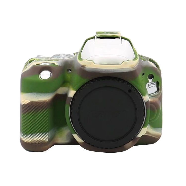 For Canon EOS 250D Soft Silicone Protective Case (Camouflage) - Camera Accessories by buy2fix | Online Shopping UK | buy2fix