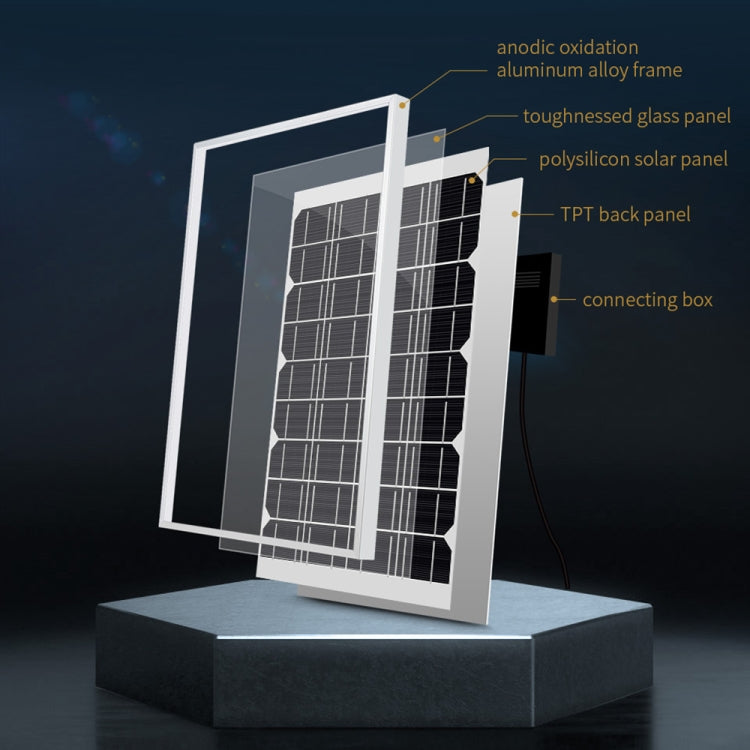 Waveshare High Conversion Efficiency 18V 10W Solar Panel - Modules Expansions Accessories by WAVESHARE | Online Shopping UK | buy2fix