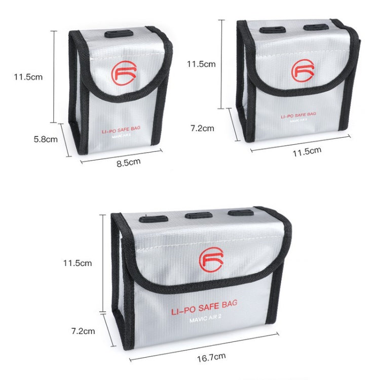 RCSTQ for DJI FPV Combo Battery Li-Po Safe Explosion-proof Storage Bag(Silver) - DJI & GoPro Accessories by RCSTQ | Online Shopping UK | buy2fix