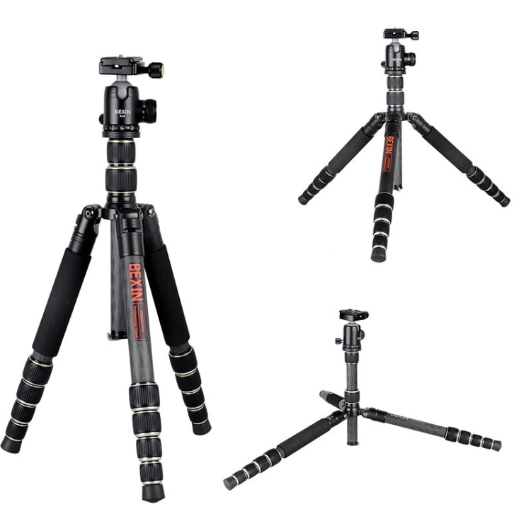 BEXIN BX285C K36 Portable Carbon Fiber Tripod for Dslr Digital DV Camcorder - Tripods by BEXIN | Online Shopping UK | buy2fix