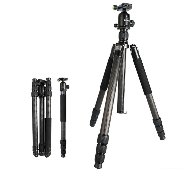 BEXIN W324C G44 Carbon Fiber Tripod Stable Shooting Camera for Video Point Dslr Camera - Tripods by BEXIN | Online Shopping UK | buy2fix