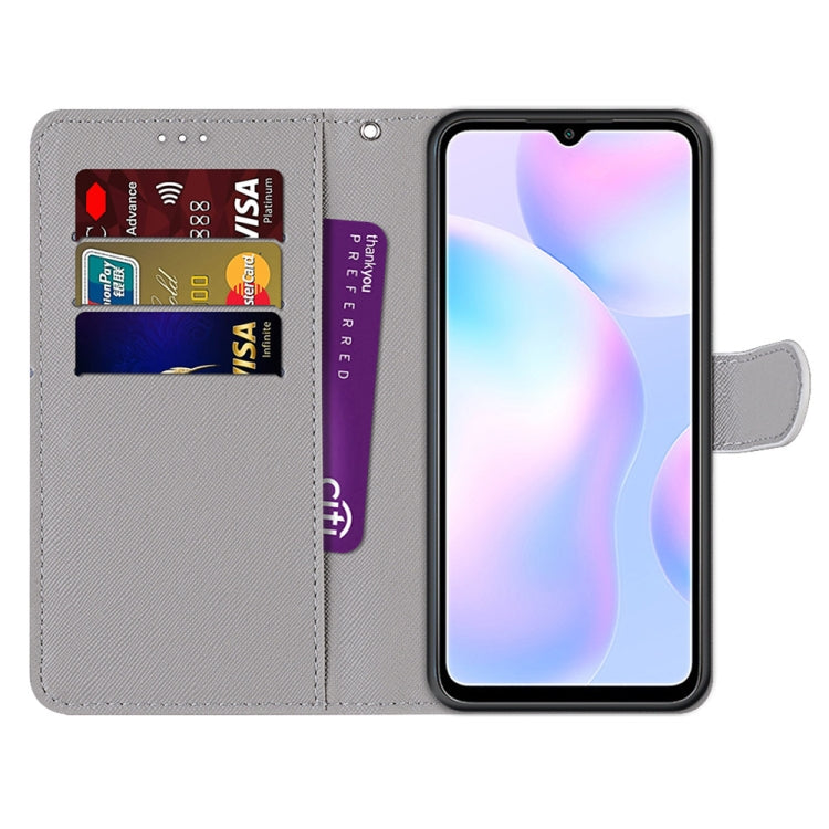 For Xiaomi Redmi 9A Coloured Drawing Cross Texture Horizontal Flip PU Leather Case with Holder & Card Slots & Wallet & Lanyard(Colorful Cakes) - Xiaomi Cases by buy2fix | Online Shopping UK | buy2fix