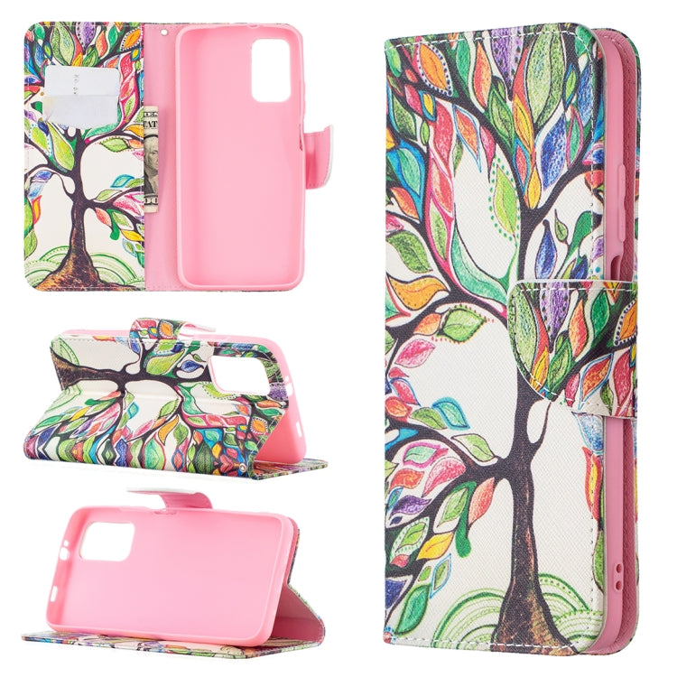 For Xiaomi Poco M3 Colored Drawing Pattern Horizontal Flip Leather Case with Holder & Card Slots & Wallet(Tree Life) - Xiaomi Accessories by buy2fix | Online Shopping UK | buy2fix