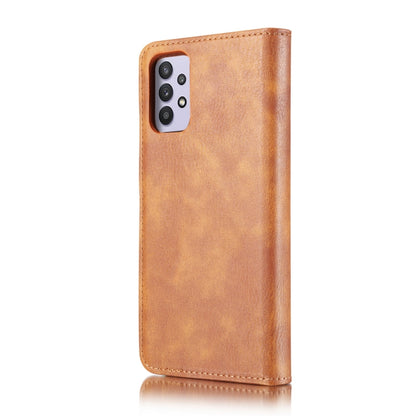 For Samsung Galaxy A32 5G DG.MING Crazy Horse Texture Flip Detachable Magnetic Leather Case with Holder & Card Slots & Wallet(Brown) - Galaxy Phone Cases by DG.MING | Online Shopping UK | buy2fix