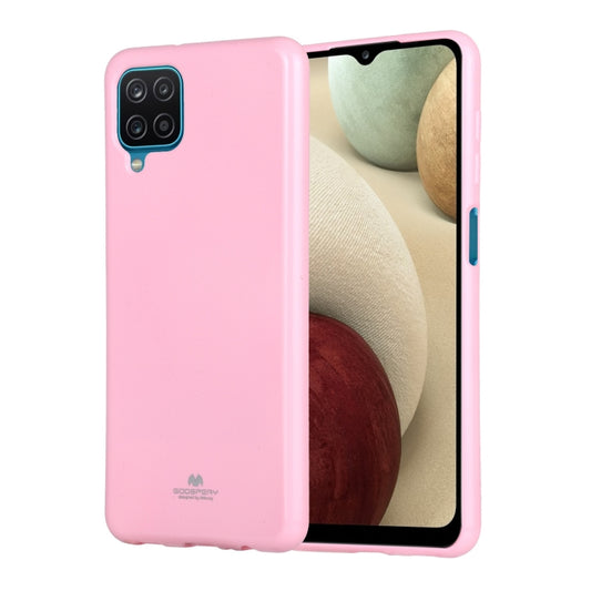 For Samsung Galaxy A12 GOOSPERY JELLY Full Coverage Soft Case(Pink) - Samsung Accessories by GOOSPERY | Online Shopping UK | buy2fix