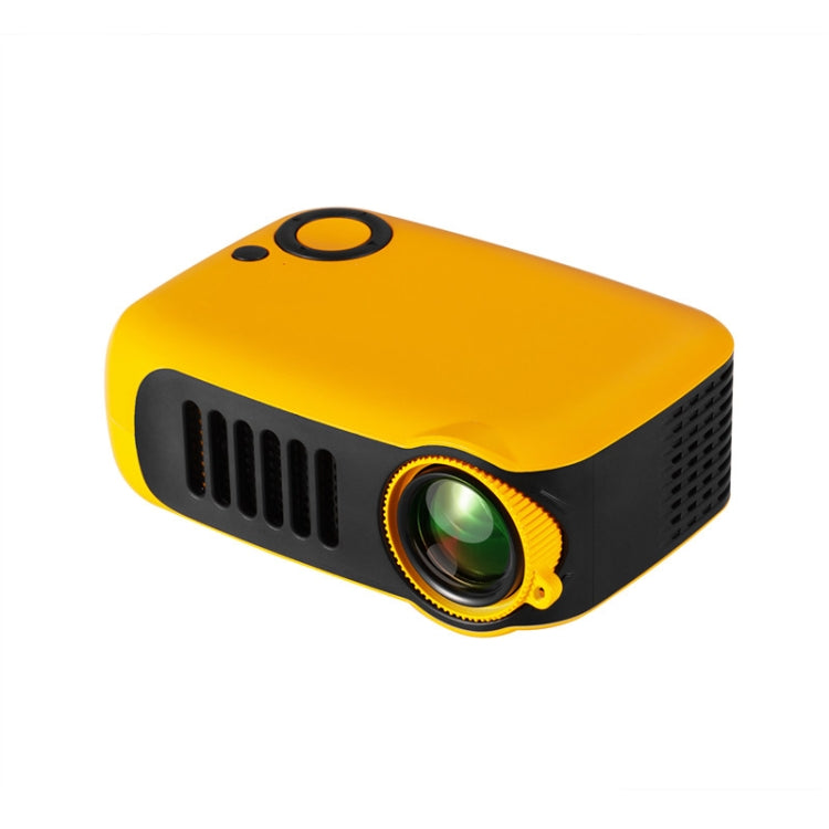 TRANSJEE A2000 320x240P 1000 ANSI Lumens Mini Home Theater HD Digital Projector, Plug Type: EU Plug(Yellow) - Consumer Electronics by buy2fix | Online Shopping UK | buy2fix