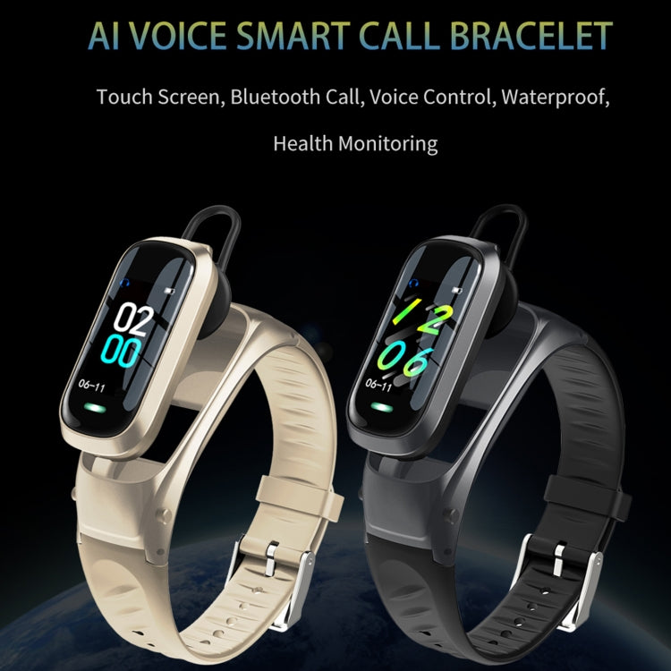 B9 0.96 inch TFT Color Screen AI Voice Smart Bracelet, Support Reject Call / Sleep Monitoring / Heart Rate Monitoring(Black) - Smart Wear by buy2fix | Online Shopping UK | buy2fix