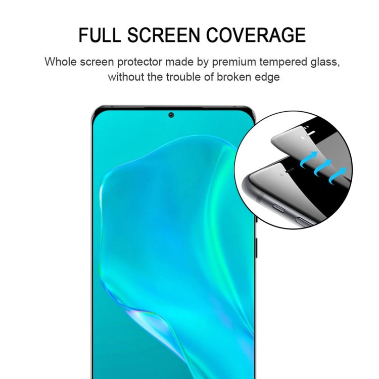 For Huawei P50 Pro 3D Curved Edge Full Screen Tempered Glass Film(Black) - Huawei Tempered Glass by buy2fix | Online Shopping UK | buy2fix