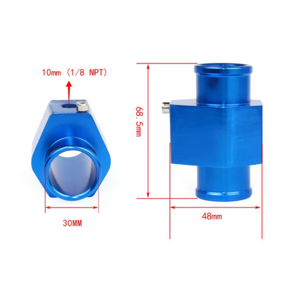 Car Water Temperature Meter Temperature Gauge Joint Pipe Radiator Sensor Adaptor Clamps, Size:30mm(Blue) - In Car by buy2fix | Online Shopping UK | buy2fix