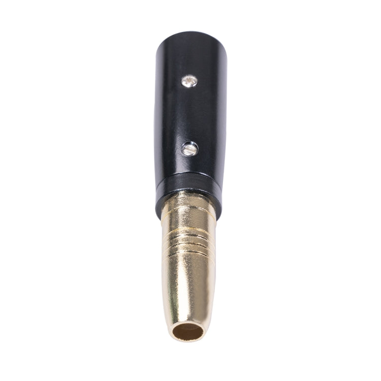 2 PCS LZ1164G Gilded 6.35mm Female to XRL Male Audio Adapter Microphone Stereo Speaker Connector - Consumer Electronics by buy2fix | Online Shopping UK | buy2fix