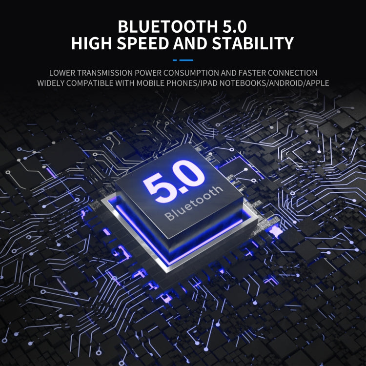 HXSJ Q8 Bluetooth 5.0 Multi-function Wireless Bluetooth Speaker Audio, Support Handsfree Calling & TF Card & USB(Black) -  by HXSJ | Online Shopping UK | buy2fix