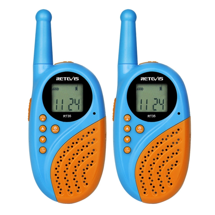 1 Pair RETEVIS RT-35 0.5W US Frequency 462.550-467.7125MHz 22CHS Children Handheld Walkie Talkie(Blue) - Children by RETEVIS | Online Shopping UK | buy2fix