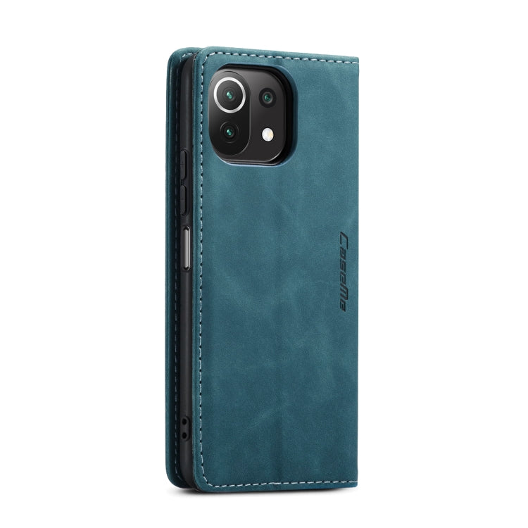 For Xiaomi Mi 11 Lite CaseMe 013 Multifunctional Horizontal Flip Leather Case, with Card Slot & Holder & Wallet(Blue) - Xiaomi Accessories by CaseMe | Online Shopping UK | buy2fix