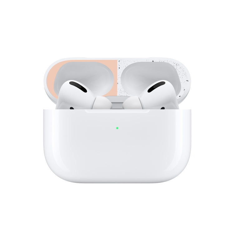 For Apple AirPods Pro Wireless Earphone Protective Case Metal Protective Sticker(Flesh Color) - Protective Sticker by buy2fix | Online Shopping UK | buy2fix