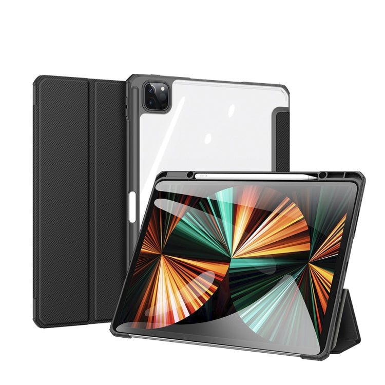 DUX DUCIS TOBY Series Shockproof PU Leather + PC + TPU Horizontal Flip Tablet Case with Holder & Pen Slot & Sleep / Wake-up Function For iPad Pro 12.9 2022 / 2021 / 2020(Black) - iPad Pro 12.9 (2022/2021) Cases by DUX DUCIS | Online Shopping UK | buy2fix