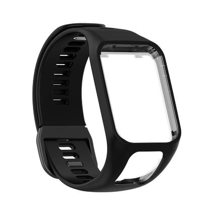 For Tomtom 4 Silicone Watch Band(Black) - Watch Bands by buy2fix | Online Shopping UK | buy2fix