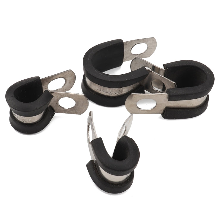 A1196 52 in 1 Car Rubber Cushion Pipe Clamps Stainless Steel Clamps - In Car by buy2fix | Online Shopping UK | buy2fix