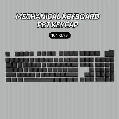 HXSJ P9 104 Keys PBT Color Mechanical Keyboard Keycaps(Black) - Other by HXSJ | Online Shopping UK | buy2fix