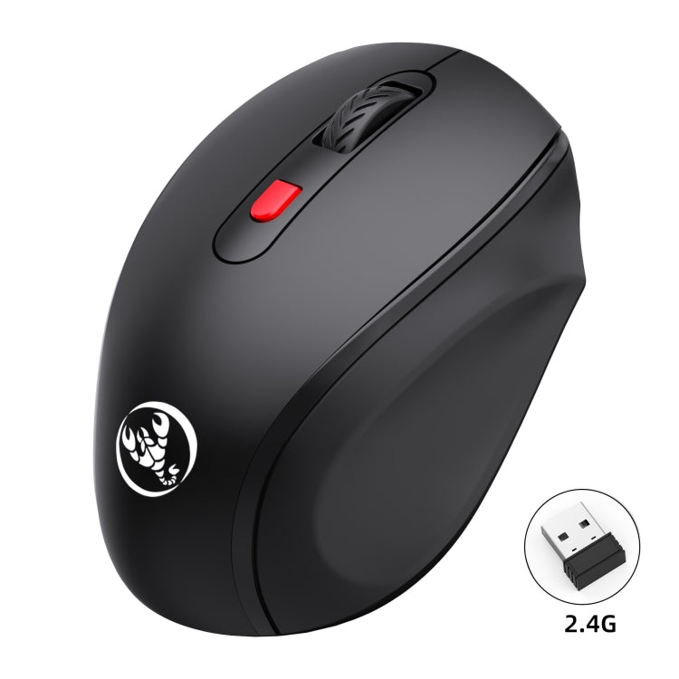 HXSJ T67 2.4G Simple Style Wireless Mouse(Black) - Wireless Mice by HXSJ | Online Shopping UK | buy2fix