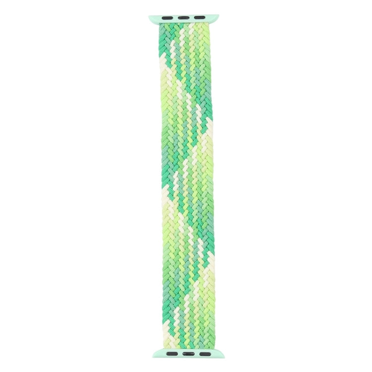 Single Loop Weaving Nylon Watch Band, Size: XS 128mm For Apple Watch Series 9&8&7 41mm / SE 3&SE 2&6&SE&5&4 40mm / 3&2&1 38mm(Lime) - Watch Bands by buy2fix | Online Shopping UK | buy2fix