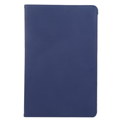 For Huawei MatePad Pro 12.6 2021 360 Degree Rotation Litchi Texture Horizontal Flip Leather Case with Holder(Dark Blue) - Huawei by buy2fix | Online Shopping UK | buy2fix