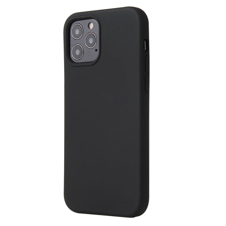 For iPhone 13 Pro Max Solid Color Liquid Silicone Shockproof Protective Case (Black) - iPhone 13 Pro Max Cases by buy2fix | Online Shopping UK | buy2fix