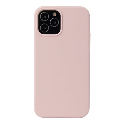 For iPhone 13 Pro Max Solid Color Liquid Silicone Shockproof Protective Case (Sand Pink) - iPhone 13 Pro Max Cases by buy2fix | Online Shopping UK | buy2fix