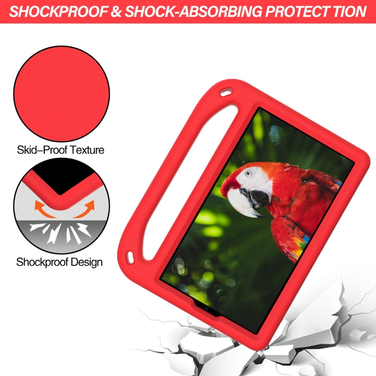 For Samsung Galaxy Tab A7 Lite 8.7 SM-T220 / SM-T225 Handle Portable EVA Shockproof Anti Falling Protective Case with Triangle Holder(Red) - Tab A7 Lite T220 / T225 by buy2fix | Online Shopping UK | buy2fix