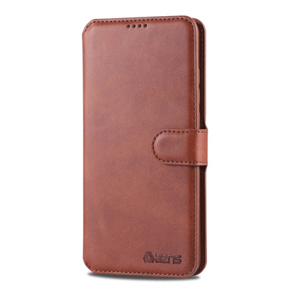 For  Galaxy A20e  AZNS Calf Texture Magnetic Horizontal Flip PU Leather Case with Holder & Card Slots & Photo Frame(Brown) - Galaxy Phone Cases by AZNS | Online Shopping UK | buy2fix