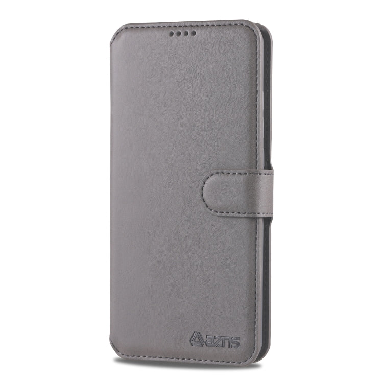 For  Galaxy A20e  AZNS Calf Texture Magnetic Horizontal Flip PU Leather Case with Holder & Card Slots & Photo Frame(Gray) - Galaxy Phone Cases by AZNS | Online Shopping UK | buy2fix