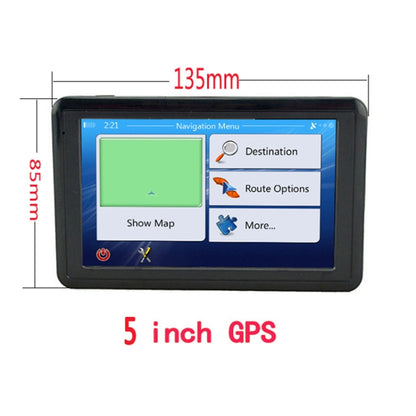 Q5 Car 5 inch HD TFT Touch Screen GPS Navigator Support TF Card / MP3 / FM Transmitter, Specification:North America Map - In Car by buy2fix | Online Shopping UK | buy2fix