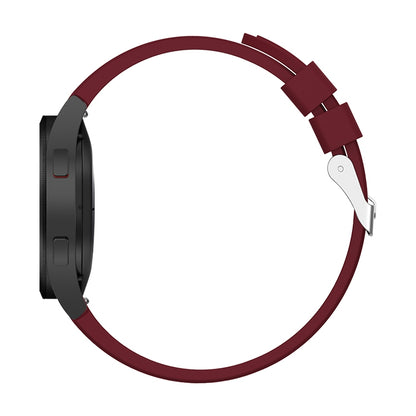 For Samsung Galaxy Watch4 40mm Silicone Watch Band(Wine Red) - Smart Wear by buy2fix | Online Shopping UK | buy2fix