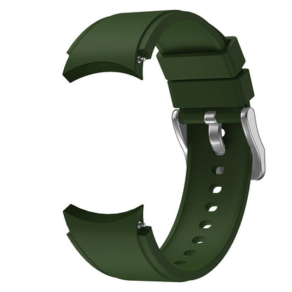 For Samsung Galaxy Watch4 Classic 46mm Silicone Watch Band(Army Green) - Smart Wear by buy2fix | Online Shopping UK | buy2fix