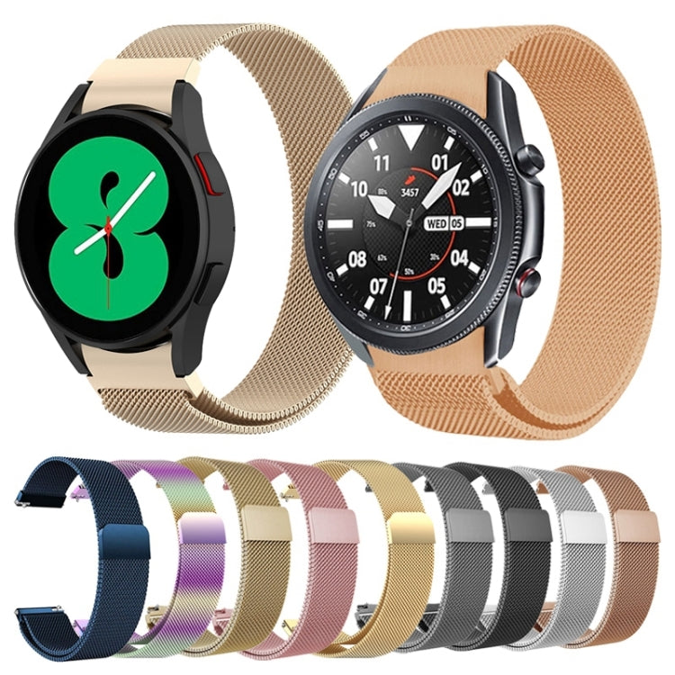 For Samsung Galaxy Watch4 40mm Milanese Watch Band(Rose Gold) - Smart Wear by buy2fix | Online Shopping UK | buy2fix