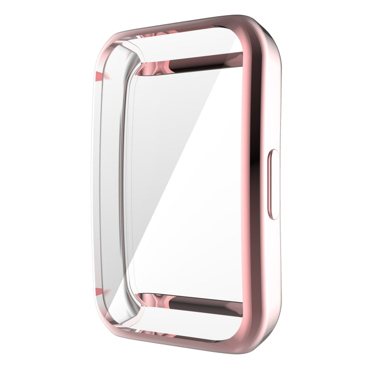 For Huawei Band 6 / 6 Pro / Honor Band 6 Full Coverage TPU Electroplating Protective Case Cover(Pink) - Smart Wear by buy2fix | Online Shopping UK | buy2fix