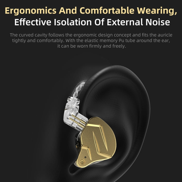 KZ ZSN Pro X Ring Iron Hybrid Drive Metal In-ear Wired Earphone, Standard Version(Black) - In Ear Wired Earphone by KZ | Online Shopping UK | buy2fix