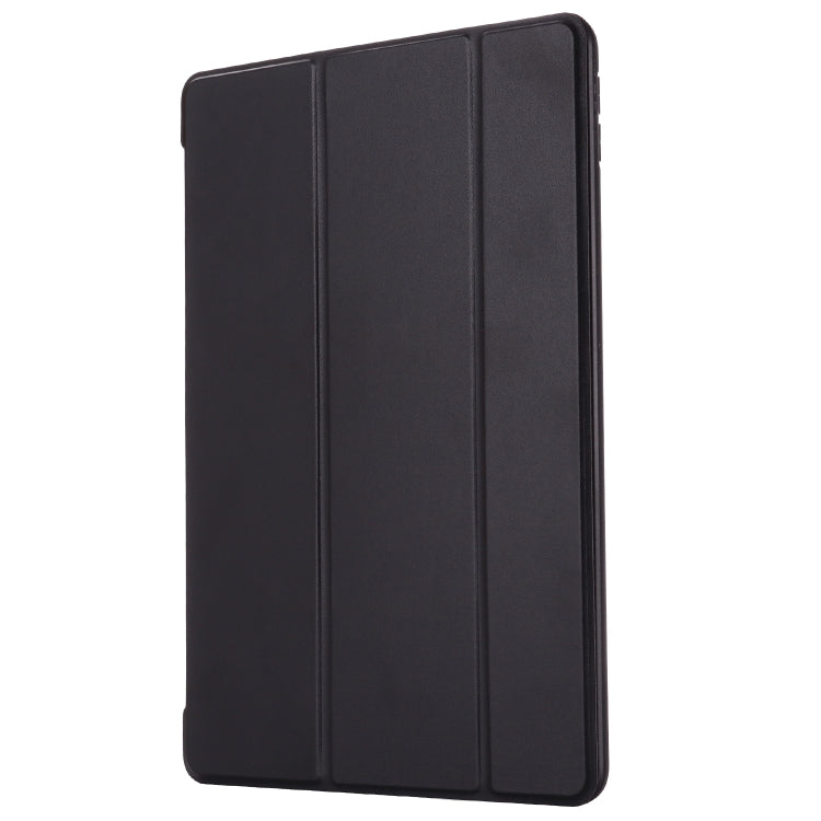 For iPad 10.2 2021 / 2020 / 2019 GEBEI Shockproof Horizontal Flip Leather Case with Three-folding Holder(Black) - iPad 10.2 Cases by GEBEI | Online Shopping UK | buy2fix