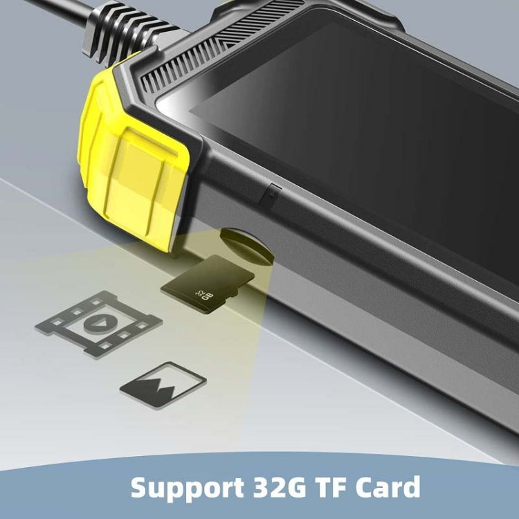 Y19 7.9mm Dual Lens Hand-held Hard-wire Endoscope with 4.3-inch IPS Color LCD Screen, Cable Length:2m(Yellow) - Consumer Electronics by buy2fix | Online Shopping UK | buy2fix