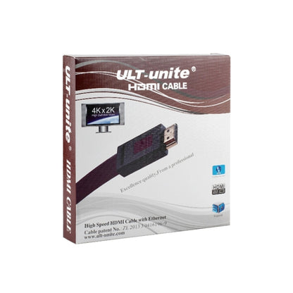 ULT-unite 4K Ultra HD Gold-plated HDMI to HDMI Flat Cable, Cable Length:3m(Transparent Purple) - Cable by ult-unite | Online Shopping UK | buy2fix