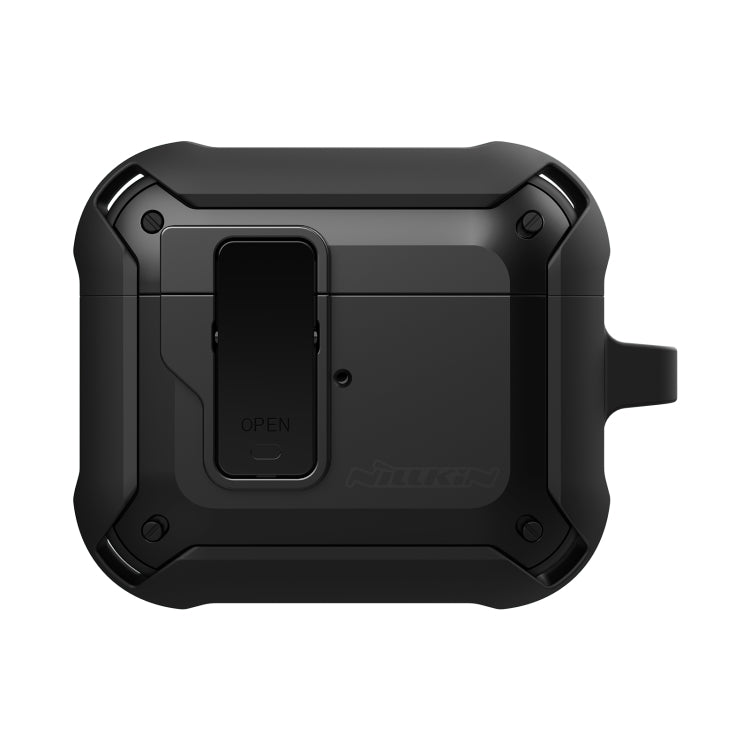 NILLKIN Bounce Series PC + TPU Earphone Protective Case with Hook For AirPods Pro(Black) - For AirPods Pro by NILLKIN | Online Shopping UK | buy2fix