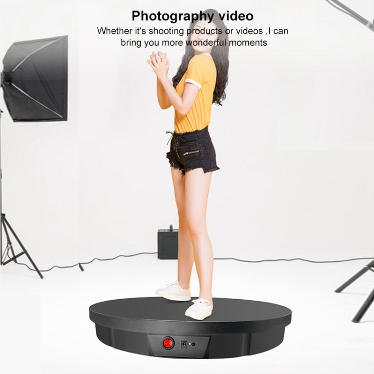 52cm Remote Control Electric Rotating Turntable Display Stand Video Shooting Props Turntable, Charging Power, Power Plug:UK Plug(White) - Camera Accessories by buy2fix | Online Shopping UK | buy2fix