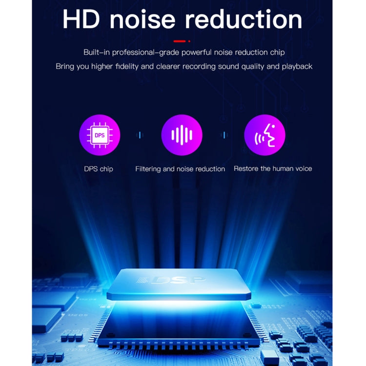 Q39 AI Intelligent High-definition Noise Reduction Voice Control Recorder, Capacity:16GB(Black) - Security by buy2fix | Online Shopping UK | buy2fix