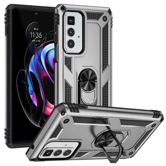 For Motorola Edge 20 Pro Shockproof TPU + PC Phone Case(Silver) - Motorola Cases by buy2fix | Online Shopping UK | buy2fix