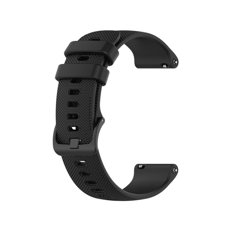 For Garmin Silicone Smart Watch Watch Band, Size:18mm Universal(Black) - Smart Wear by buy2fix | Online Shopping UK | buy2fix